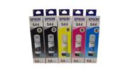 Kit com 5 tintas epson 544 - l1110 l3110 l3150 l3160 l5190