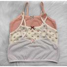 Kit com 5 Top Infantil Juvenil Menina em Algodão com Alça -