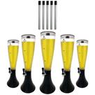Kit com 5 Torres de Chopp Marcbeer de 3,5 Litros e 5 Refis Extra - Marchesoni