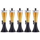 Kit com 5 Torres de Chopp Marcbeer Marchesoni 2,5 Litros