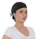 Kit com 5 Touca Bandana Cirúrgica e Culinária Unissex Preto - Preto