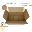 Kit com 5 Unidades de Caixa Grande de Papelão em Kraft 30x20x20 Forte e resistente para Envios e Mudanças