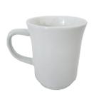 Kit com 5 unidades de caneca de porcelana branca americana 220ml