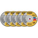 Kit com 5 unidades Disco de Corte 180X1.6X22mm Aço/Inox HP2 Dewalt Único