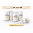 Kit com 5 Unidades Pó de Pemba Proteção Limpeza Espiritual Rituais