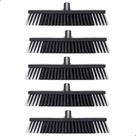 Kit com 5 Vassouras Pelo Sintético 40cm Rosca Universal, Ideal para Limpeza Profissional e Doméstica