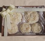 Kit com 5 Velas Flor Aromática Flower Box Candle Presente