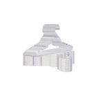 Kit com 50 Cabides Giratórios Cavado Transparente Resistência e Versatilidade
