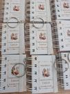 Kit com 50 Chaveiros Mini Bíblia para Primeira Eucaristia Personalizado