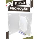 Kit Com 50 Estojos Duplo para Dvd - Amaray Transparente Kit Com 50 Estojos Duplo para Dvd - Amaray Transparente