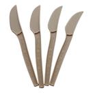 Kit com 50 Facas de Fibra Vegetal Biodegradáveis de 17cm - Ecológicas e Sustentáveis