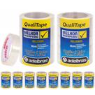 Kit Com 50 Fitas Adesivas Qualitape 24mm Por 50 Metros