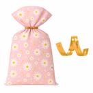 Kit com 50 Sacos Perolados Margarida Florido 20x29cm com Fechos Práticos Cromus Lembrancinhas ou Presentes