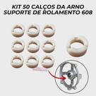 Kit com 50 suportes/Calço ARNO de rolamento 608 substitui Buchas Kit com 50 suportes/Calço ARNO de rolamento 608 substitui Buchas