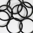 Kit Com 50 Unidades De Argola 11,5cm Preta Para Artesanato Multiuso