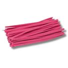 Kit Com 500 Unidades De Fecho Plástico Vermelho 8Cm