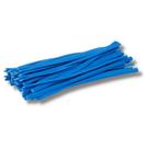 Kit Com 500 Unidades Fecho Plástico Azul 8Cm