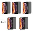 Kit Com 5UN Películas Anti Espião 9D Fosca Privacidade Para Iphone 11 PRO MAX