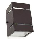 kit com 6 Arandelas 2 Focos C/ Frisos E Facho Marrom Externa Parede Muro St327