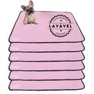 Kit com 6 Banheiro para Cães Tecido Ecológico 100x70 Rosa - Inteligente - 200 Lavagens