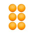 Kit com 6 bolas para ping pong dm sports - dm toys dmt6728