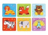 kit com 6 brinquedo educativo quebra cabeça infantil animais kit com 6 brinquedo educativo quebra cabeça infantil animais