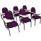 Kit Com 6 Cadeiras Para Auditórios Linha Hotel Roxo Kit Com 6 Cadeiras Para Auditórios Linha Hotel Roxo
