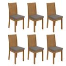 Kit com 6 Cadeiras para Sala de Jantar Athenas