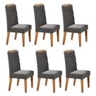 Kit com 6 Cadeiras para Sala de Jantar Mdp/mdf Dyniz Kit com 6 Cadeiras para Sala de Jantar Mdp/mdf Dyniz