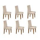 Kit com 6 Cadeiras para Sala de Jantar Mdp/mdf Wallace