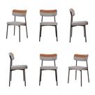 Kit com 6 Cadeiras para Sala de Jantar Mona Yescasa