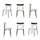 Kit com 6 Cadeiras para Sala de Jantar Mona Yescasa Kit com 6 Cadeiras para Sala de Jantar Mona Yescasa