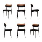 Kit com 6 Cadeiras para Sala de Jantar Mona Yescasa Kit com 6 Cadeiras para Sala de Jantar Mona Yescasa