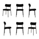 Kit com 6 Cadeiras para Sala de Jantar Mona Yescasa Kit com 6 Cadeiras para Sala de Jantar Mona Yescasa