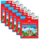 Kit com 6 caixas de lápis de cor Faber-Castell com 24 cores