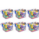 Kit Com 6 Caixas Organizadoras Multiuso 56l Transparentes Tampa com Trava Alta Capacidade