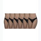 Kit com 6 Calcinhas Fio Dental BR Lingerie 1148 Preto Kit com 6 Calcinhas Fio Dental BR Lingerie 1148 Preto