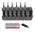 Kit com 6 Câmeras de Trilho Stealth Cam Deceptor 40MP 1440p