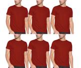 Kit com 6 Camisas Camisetas Blusas Baby Looks T-shirts Masculina Feminina Slim Básica 100% Algodão