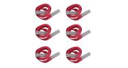 Kit Com 6 Cinta De Elevação De Carga 2 Metros x 5 Tonelada - Vermelho