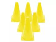 Kit Com 6 Cones Para Treinamento Amarelo - Kagiva