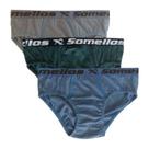 Kit Com 6 Cueca Slip Infantil Algodão Lindas E Confortável