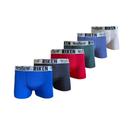 Kit com 6 cuecas boxer adulto microfibra cores lisa Kit com 6 cuecas boxer adulto microfibra cores lisa