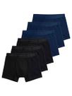 Kit com 6 Cuecas Boxer Lupo 615-003 Colorido Kit com 6 Cuecas Boxer Lupo 615-003 Colorido