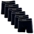 Kit Com 6 Cuecas Boxer Microfibra Sem Costura Logo Mash