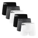 Kit Com 6 Cuecas Boxer Microfibra Up Underwear 436 Sortido