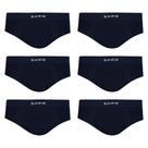 Kit com 6 cuecas lupo slip micromodal 681-001
