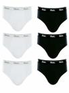 Kit com 6 Cuecas Mash Slip 7358 Algodão