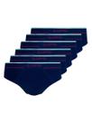 Kit com 6 Cuecas Slip Lupo 624-003 Kit com 6 Cuecas Slip Lupo 624-003