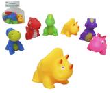 Kit com 6 Dinossauros de Vinil Colorido e Divertido Emite Som ao Apertar Kit com 6 Dinossauros de Vinil Colorido e Divertido Emite Som ao Apertar